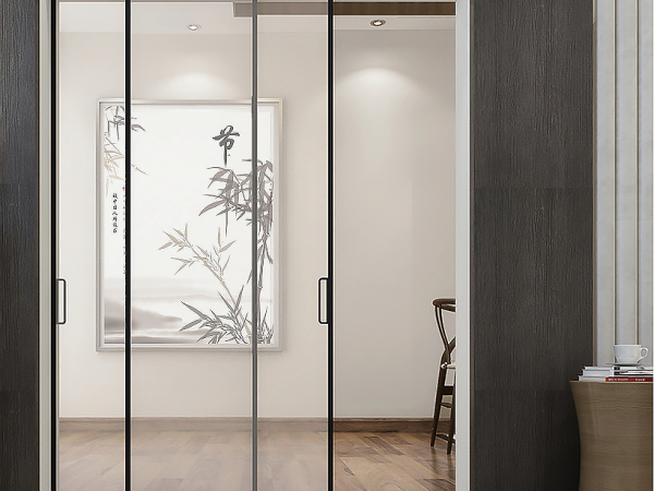 Vách kính lùa 2 cánh hoặc 4 cánh (Sử dụng Ray đôi)