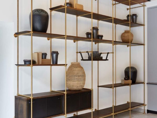 kệ decor kết hợp đợt gỗ
