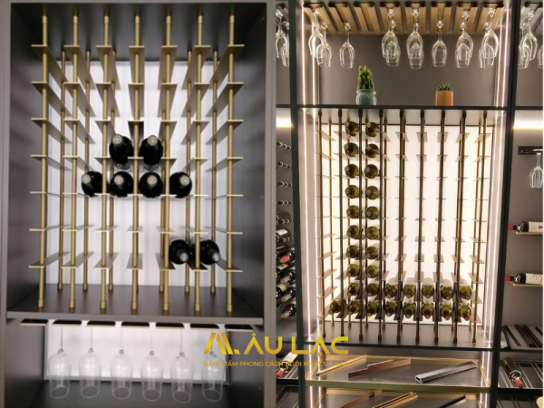 kệ rượu khung nhôm Âu Lạc