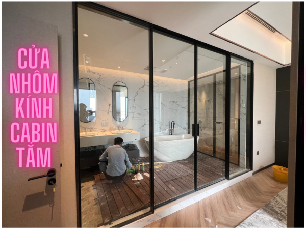 Cửa lùa Cabin tắm hệ Slim 2023